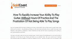 Desktop Screenshot of goldcoastschoolofguitar.com